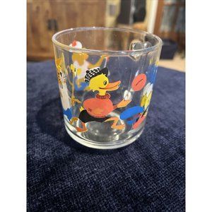 Vintage French Arocroc Mug/Glasse Blue Fox Hunting Brown Bunny Net Childs (A)